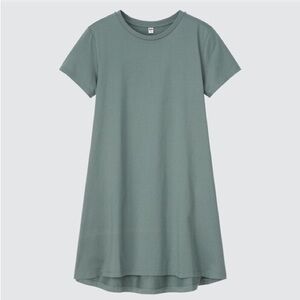 Uniqlo Green T-Shirt Dress